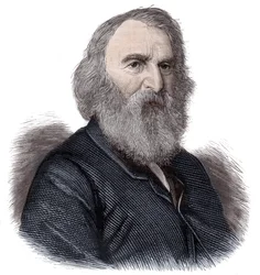 Portrait of Henry Longfellow, American poet and educator