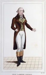 Portrait of Jean Lambert Tallian, French politician (1767 to 1820) Deputy to the Convention (engraving of 1830)