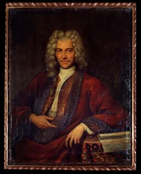 Portrait of Johann Joseph Fux, Austrian composer, music theorist and pedagogue