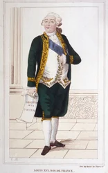 Portrait of Louis XVI (1754 - 1793). Engraving of 1830