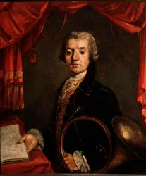 Portrait of Luigi Brizzi, Italian horn player