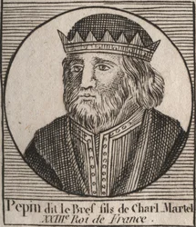 Portrait of Pepin III called Pepin the Short