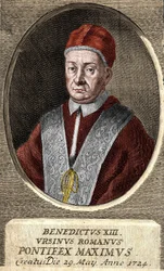 Portrait of Pope Benedict XIII (Vincenzo Maria Orsini) (1649 - 1730), 243rd Pope