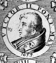 Portrait of Pope Victor II (died 1057)