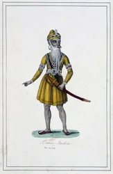 Portrait of an Indian Prince in traditional habit - in 