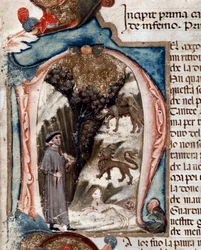 Portrait of Dante Alighieri with Beasts