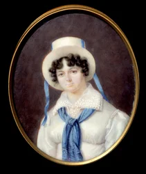 Portrait of the English Adventurer Sophie Dawes, Baroness of Feucheres
