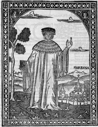 Portrait of the Italian poet Francesco Petrarca