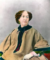 Portrait of the Writer George Sand (1804-1876) Aurore Dupin, Baroness Dudevant