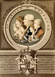 Portrait of the royal family of Spain: King Carlos IV