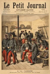 Preparing for Maneuvers on the Snow, Soldiers Surrounded by Black Soot