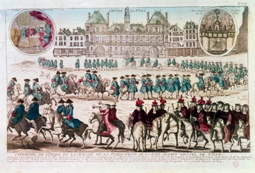 Procession on the Occasion of the Peace Publication Ceremony in Front of the Town Hall