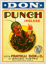 Punch English alcohol advertisement with a devil
