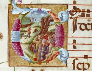 Representation of Joseph and His Brothers (Detail)