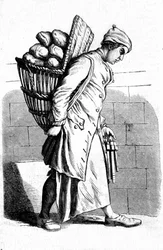 Representation of a baker. 18th century engraving