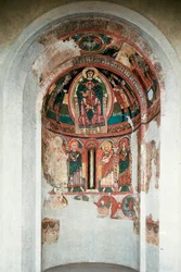 Representation of the Virgin and Child Surrounded by the Magi Kings