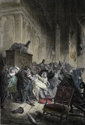 Death of Jean-Baptiste Poquelin, Known as Moliere (1622-1673), During a Performance of 