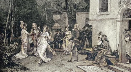 Rural Festival, Musicians Playing to the Dance