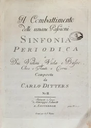Sheet Music Page of the Periodic Symphony (The Combat of Human Passions)