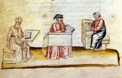 Study room in a monastery (14th century)