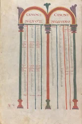 Canonical Tables of the Four Gospels, Canon II, 11th Century