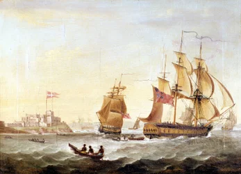 The Danish base of Christiansborg, built in 1659 along the coast of Guinea, the centre of the slave trade.