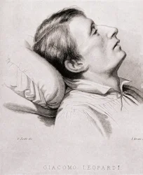 The Italian Poet Giacomo Leopardi on His Deathbed