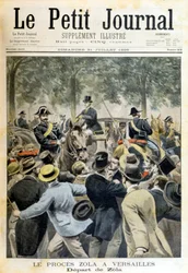 The Zola trial in Versailles - in “Le Petite Journal” of 31/07/1898