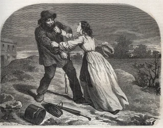 The assassin of the good Martin Dumollard (1810-1862), serial killer of the 19th century, in Ain