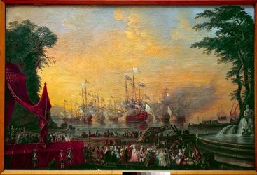 The Bulwark Fleet in Toulon Throwing Bursts During the Visit of the Count of Provence and Emperor Joseph II of Austria