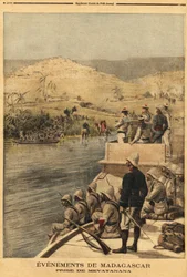 The capture of Mevatanana (Madagascar) by the French army