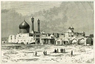 The tomb of Fatma at Koum, etched by Taylor, after a photograph, to illustrate the story 