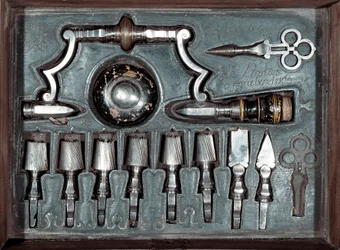 Trepan, Surgical Tool (Drill) with Accessories