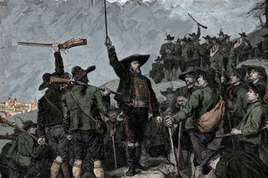 Tyrolean patriot Andreas Hofer (1767-1810) - Rebellion of Tyrol (Tyrolean) in 1809: The Tyrolean patriot Andreas Hofer