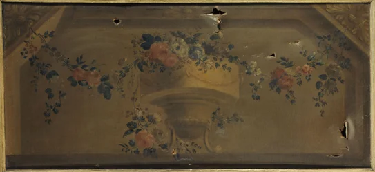 Vase of flowers in a niche. Between 1769 and 1789