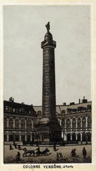 Vendome Column on the Place Vendome in Paris
