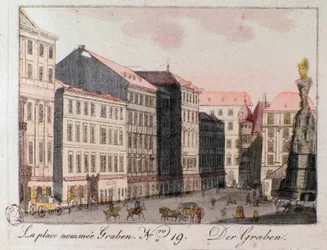 View of Graben Square in Vienna.