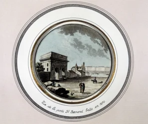 View of St Bernard Porte, built in 1670 (engraving)