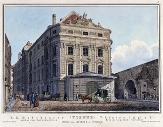View of the National Hoftheater in Vienna in the 19th Century