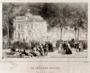 View of the chateau known as Chateau rouge built for Gabrielle d