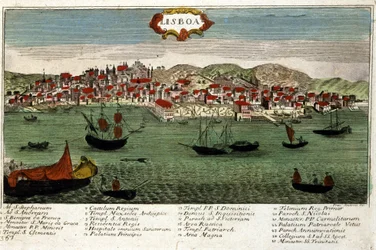View of the City of Lisbon in Portugal