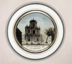 View of the gate of St Gervais