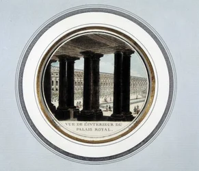 View of the interior of the Royal Palace (engraving)
