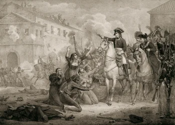 War of Independence of Spain (1808-1814): Spaniards implore pity in Napoleon. Madrid, National Library.