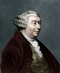 Portrait of David Hume. Scottish philosopher (1711 to 1776)