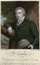 Portrait of Edward Jenner (1749-1823), English doctor, discoverer of immunity against smallpox.