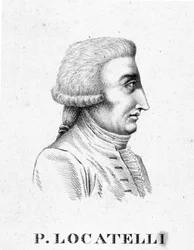 Portrait of Pietro Antonio Locatelli. Italian violinist and composer (Bergamo)
