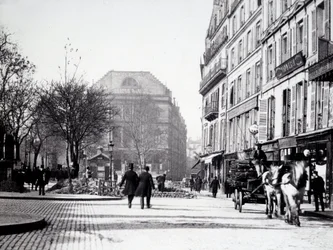 A Rue de Paris with the Ambigu Theatre