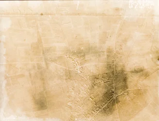 British aerial reconnaissance photographs recording the positions of trenches on the Western Front during the First World War