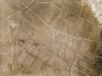 British Aerial Reconnaissance Photographs Recording the Positions of Trenches on the Western Front During the First World War